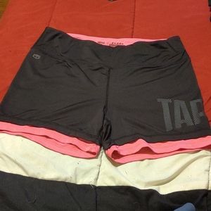 Women's spandex tap out shorts
